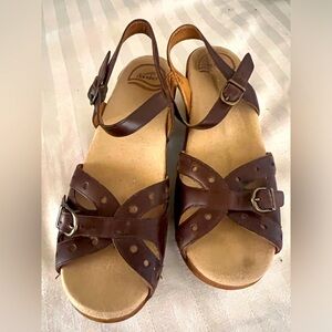 Dansko platform sandals size 7 uk 38